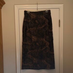 Briggs New York Animal Print Pencil Skirt